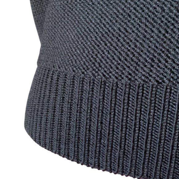 VALENTINO RED - Black Turtleneck Sweater short sleeves - Large - Picture 6 of 10